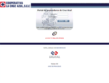Tablet Screenshot of cruzazul.b2bservicios.com